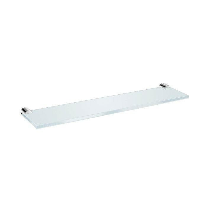 Jika Basic üveg polc, krómozott, matt üveg, 40 cm