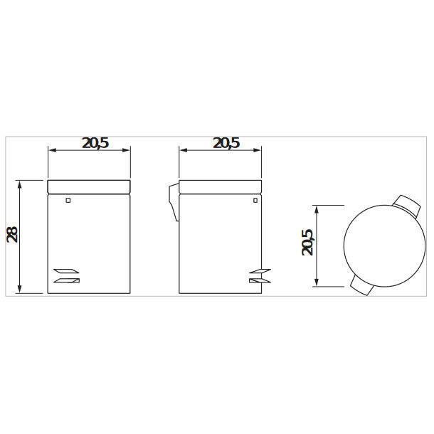 Jika Generic hulladékgyűjtő 5l 245x205 ( H3893D30042001 )