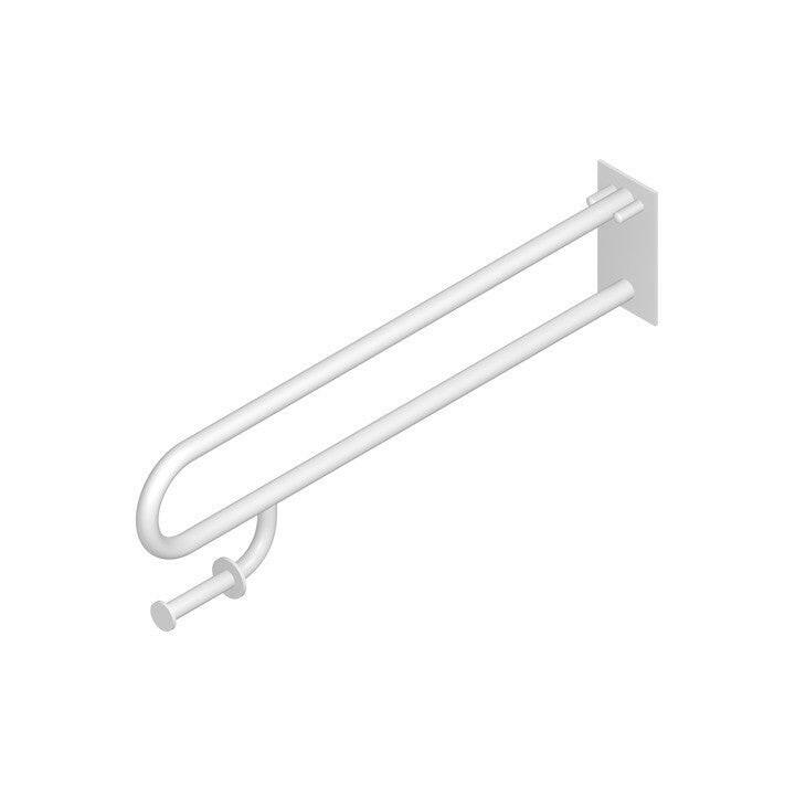 Jika Universum kapaszkodó wc - hez, wc papír tartóval, lehajtható, rozsdamentes acél, 83,4 cm ( H3897160030001 )