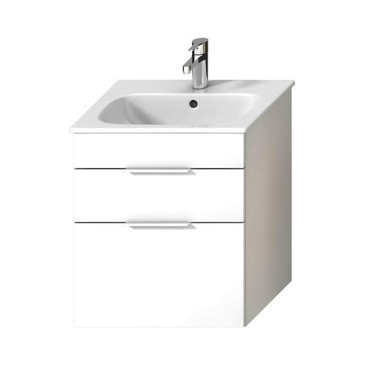 Jika Deep alsószekrény mosdóval 55x43cm, 2 fiókkal, FEHÉR (1+1 PACK) ( H41J6134023001 )
