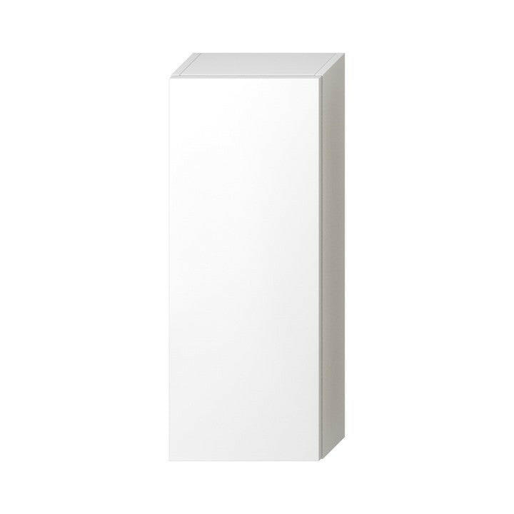 Jika Mio - N középmagas szekrény, 1 ajtóval B/J, 2 üvegpolccal, fehér/front fényes lakk ( H43J7141305001 )
