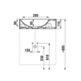 Jika Petit 40x23cm kézmosó alsószekrénnyel, tükörrel, világítással, cseresznye (1+3 PACK) - kifutó-2