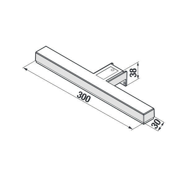 Jika Moonbox New led lámpa, 8W, 510LM, 30x2,5x8,3 cm-1