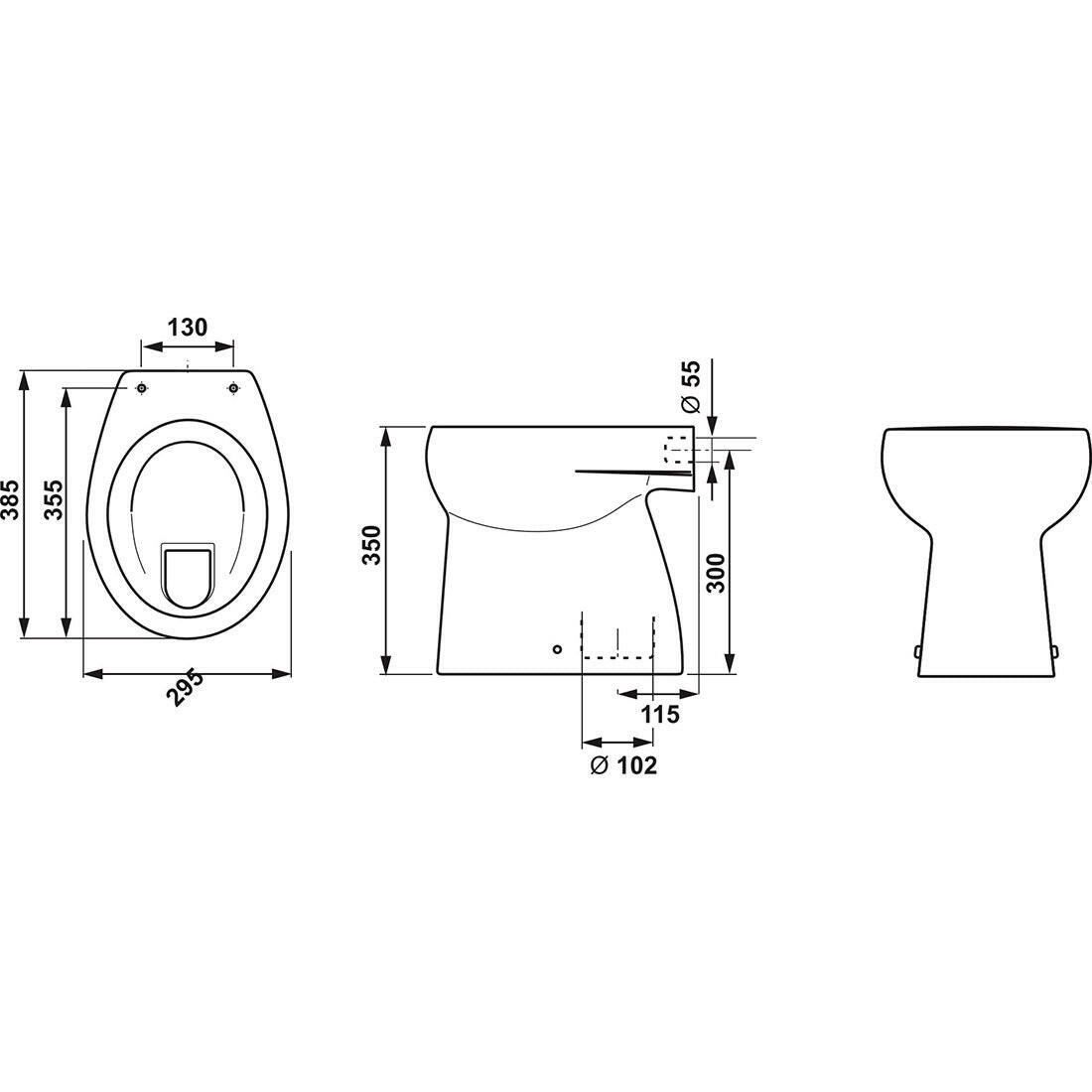 Jika Baby álló WC, síköblítésű, lefolyó függőleges ( H8220370000001 )