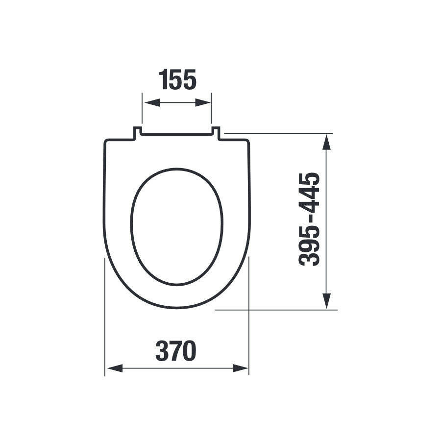 Jika Lyra Plus WC ülőke, duroplast, lecsapódásgátlóval, rozsdamentes zsanérral, gyorsrögzítésű-1