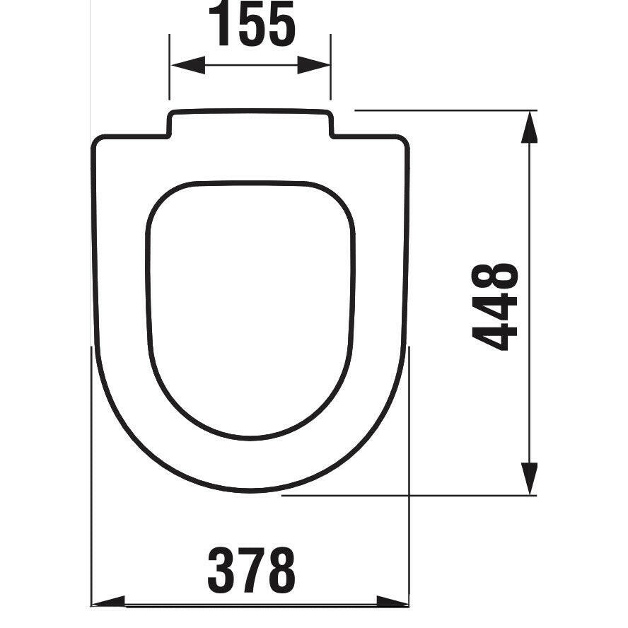 Jika Mio WC ülőke duroplast, rozsdamentes zsanérral, gyorsrögzítésű-1