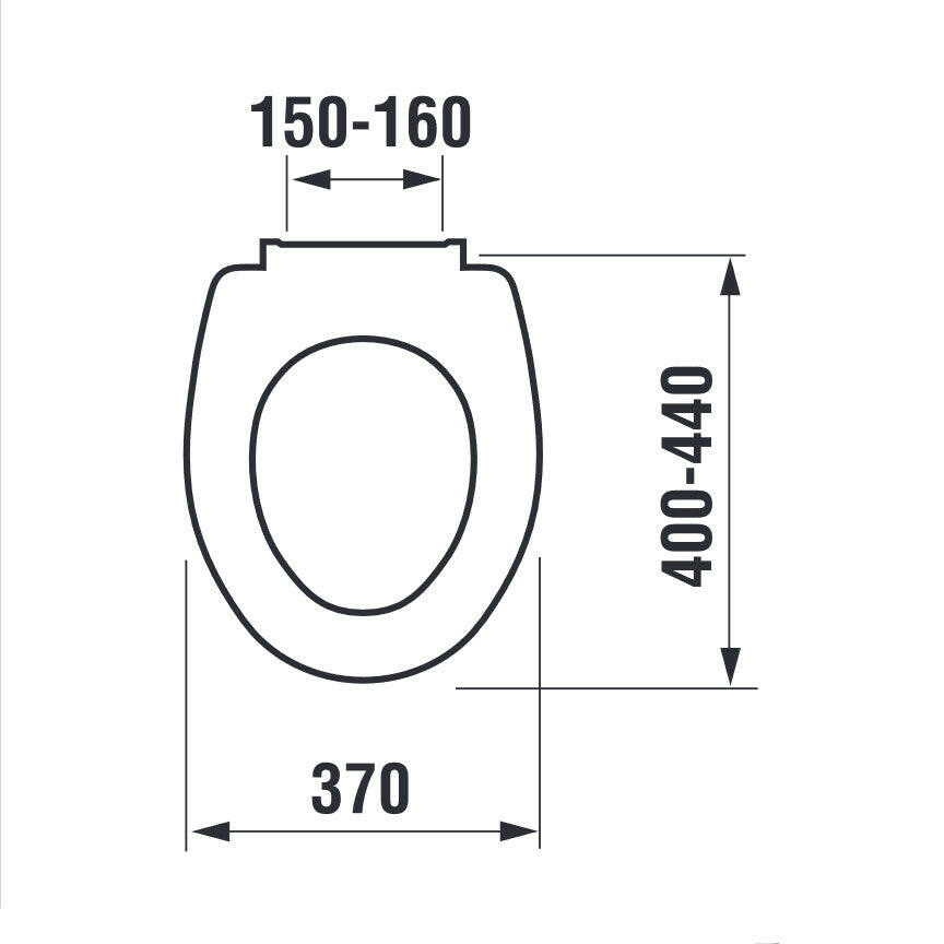 Jika Zeta WC ülőke tetővel, thermoplast, fém zsanéros ( H8932710000637 )
