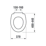 Jika Zeta WC ülőke tetővel, duroplaszt, állítható hosszúság-1
