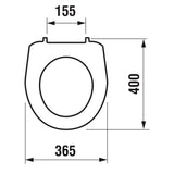 Jika Lyra Plus WC ülőke, termoplast, műanyag zsanérral-1