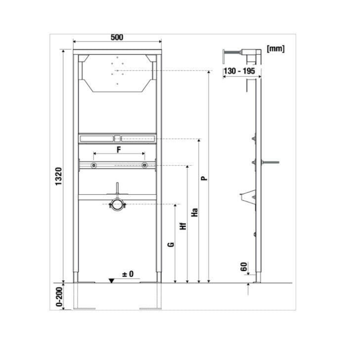 Jika Urinal System fali modul vizeldéhez, szerelőkészlettel ( H8936010000001 )