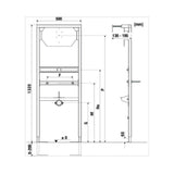 Jika Urinal System fali modul vizeldéhez, szerelőkészlettel-1