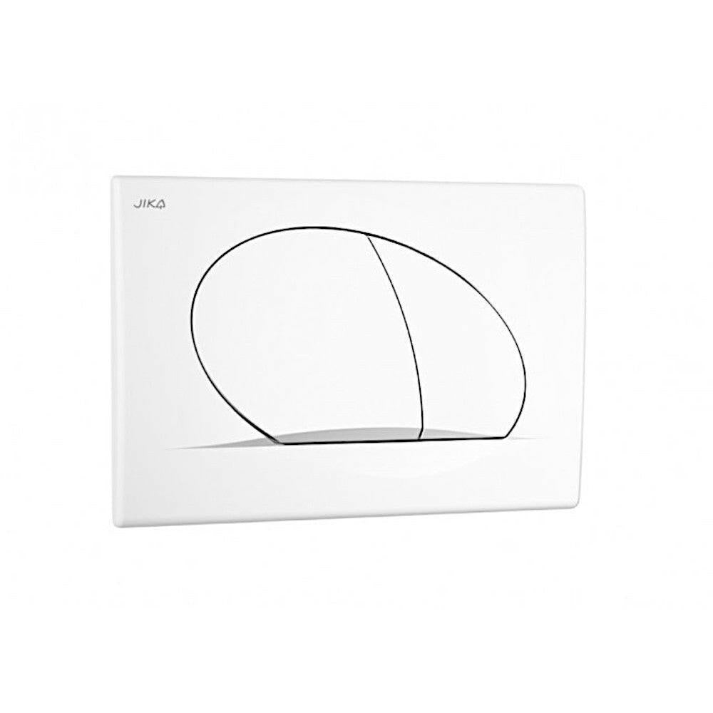 Jika nyomógomb, Dual Flush, íves, fehér (H8966140000001)