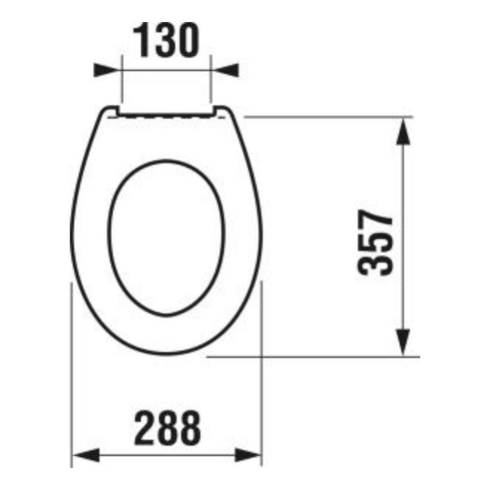 Jika Baby WC ülőke tető nélkül, fehér ( H8970373000001 )
