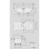 Kaldewei Classic Duo fürdőkád 170x70 cm (Modellszám:105) (290500010001)-1