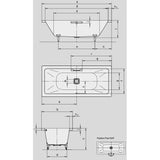 Kaldewei Conoduo fürdőkád, 170x75 cm (Modellszám:732) (235000010001)-1