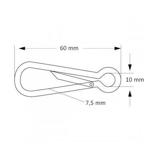 Simplex kampó horganyzott 60mm-1