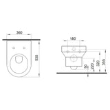 Kolo Quattro wc csésze fali  - kifutó-1