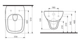 Kolo Style fali wc csésze mélyöblítésű, perem nélkül 51cm - kifutó-1