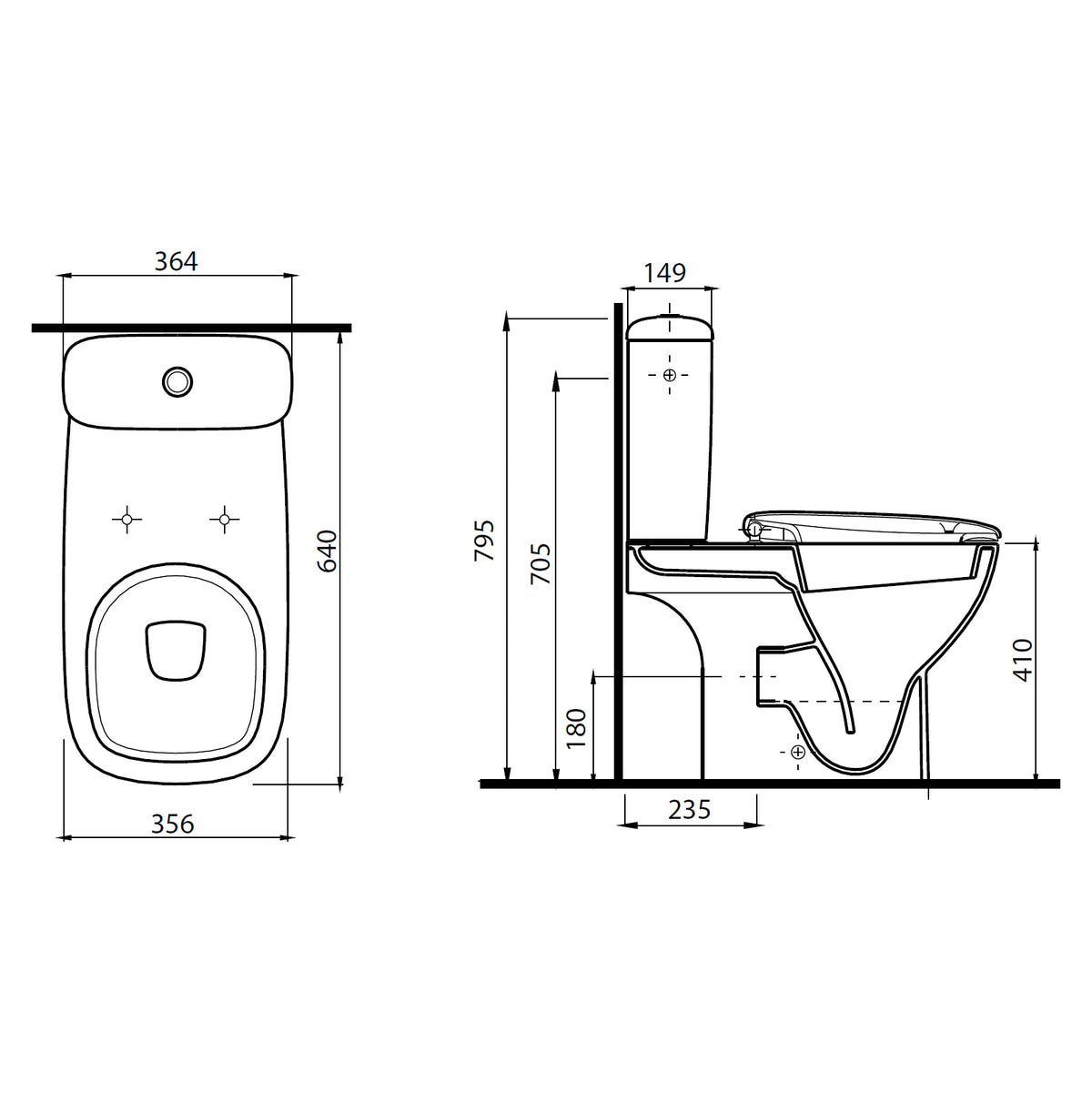 Kolo Style wc csésze + MB tartály rejtett rögzítéssel-1