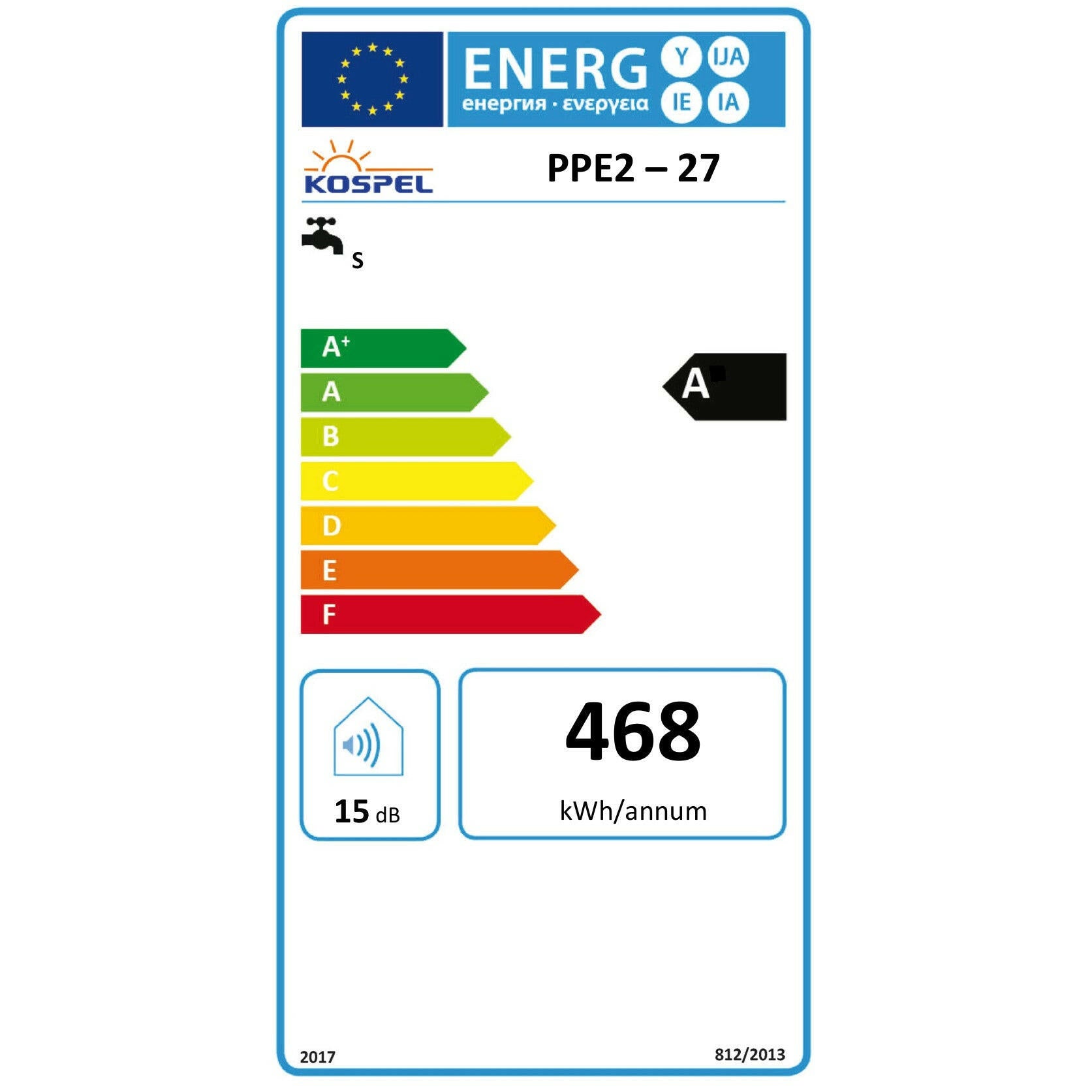 Kospel PPE2 27 LCD elektromos vízmelegítő-2