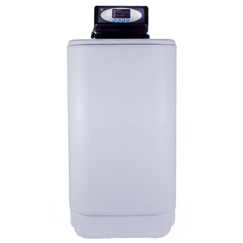 EconomySoft 50-VR34 kabinetes vízlágyító by-pass, túlfolyó és sólészeleppel 12,5l gyanta, 3/4"-2