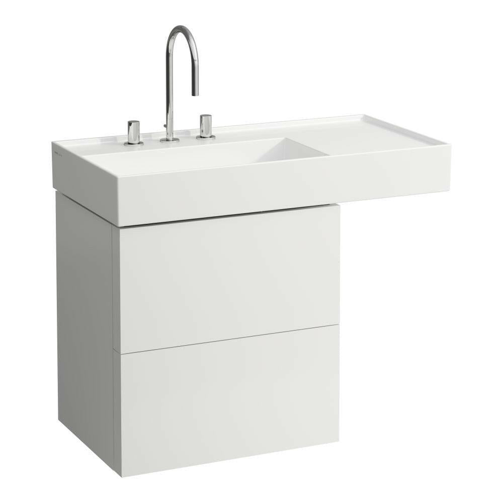 Laufen Kartell by alsószekrény két fiókkal, fiókelosztóval matt fehér 58 x 45 x 60 cm (H4075690336401)