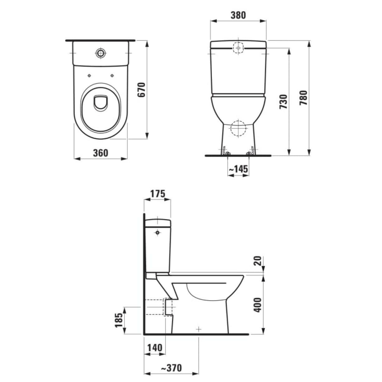 LAUFEN Pro MB WC csésze mélyöblítés-1