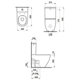 Laufen Pro kombi WC csésze, álló, rimless, nem falhoz illeszkedő, Vario lefolyóval, fehér-1