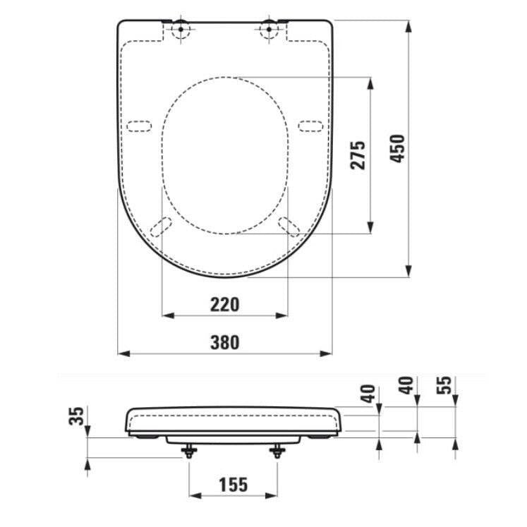 Laufen Pro WC ülőke tetővel, lecsapódásgátlóval (H8969513000001)