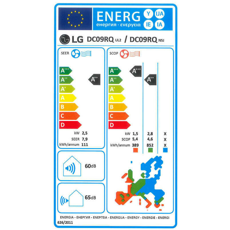 LG DC09RK Deluxe oldalfali split klíma 2,5 kW-4