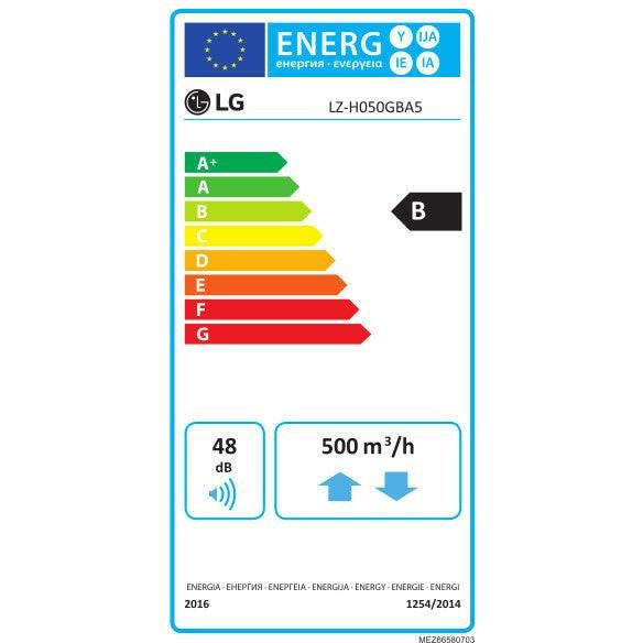 LG LZ - H050GBA5 ERV Hővisszanyerős szellőztető készülék 500 m3/h