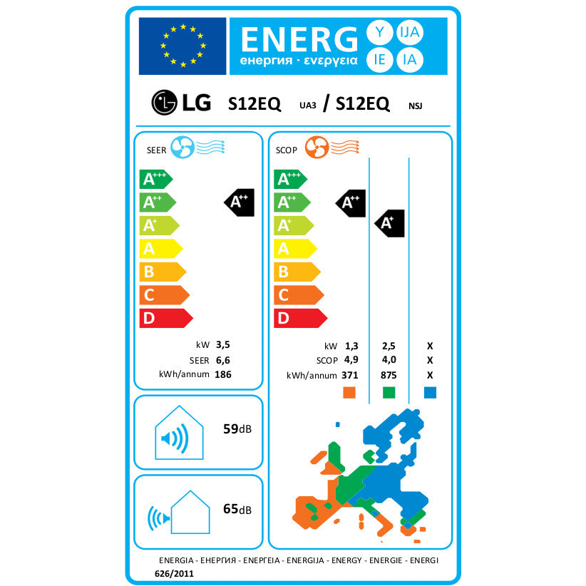 LG S12EQ Silence oldalfali split klíma 3,5 kW-4