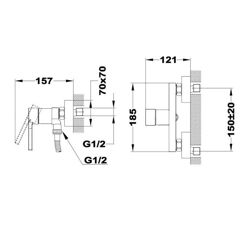 Mofém Pilar zuhany csaptelep-1