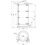 Celsius puffertartály 1000 lit. szigetelt D=790mm (átmenetileg nem rendelhető)-2