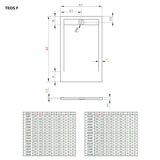 Radaway Teos F műmárvány zuhanytálca 100x70 antracit  (HTF10070-64)-3