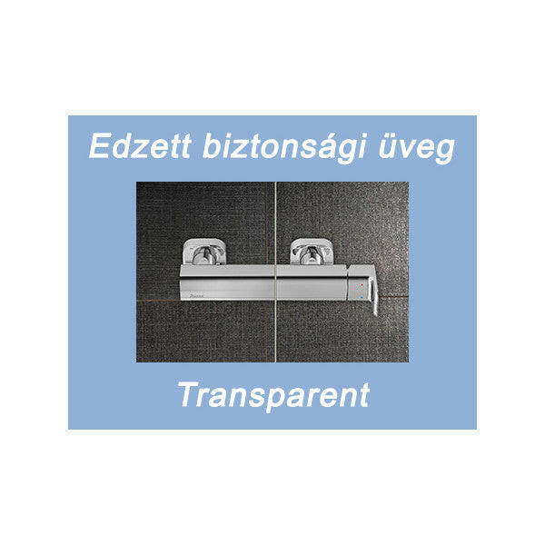 Ravak CSD2 100 zuhanyajtó szatén + transparent-3