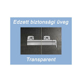 Ravak CSD2 110 zuhanyajtó szatén + transparent-3