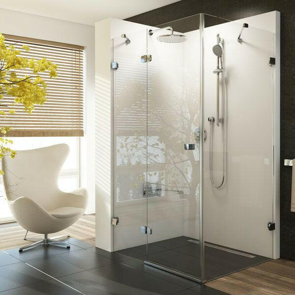 Ravak BSDPS zuhanykabin 90x90 jobbos króm + transparent ( 0UP77A00Z1 )