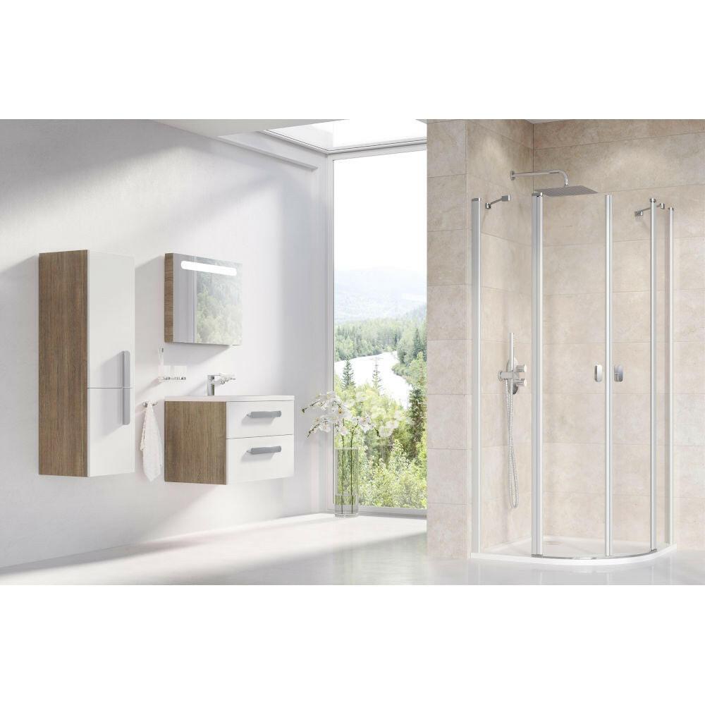 Ravak CSKK4 80 zuhanykabin szatén+ transparent