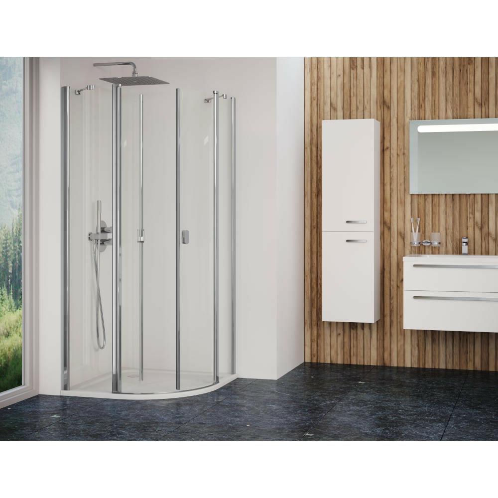 Ravak CSKK4 80 zuhanykabin szatén+ transparent