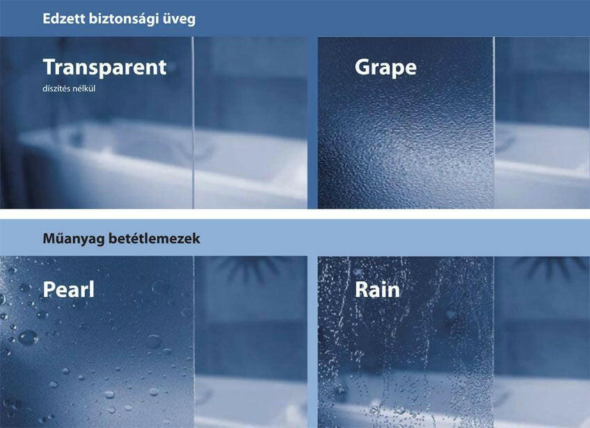RAVAK VSK2 Rosa kádparaván 140 rain műanyag jobbos ( 76P7010041 )