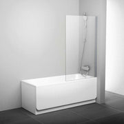 RAVAK PVS1 80 kádparaván szatén + transparent ( 79840U00Z1 )