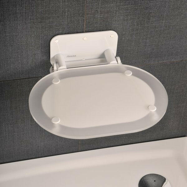 Ravak OVO chrome zuhanykabin ülőke clear/fehér-0
