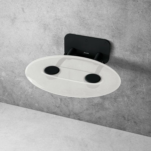 Ravak OVO - P II. - CLEAR/BLACK zuhanykabin ülőke ( B8F0000056 )