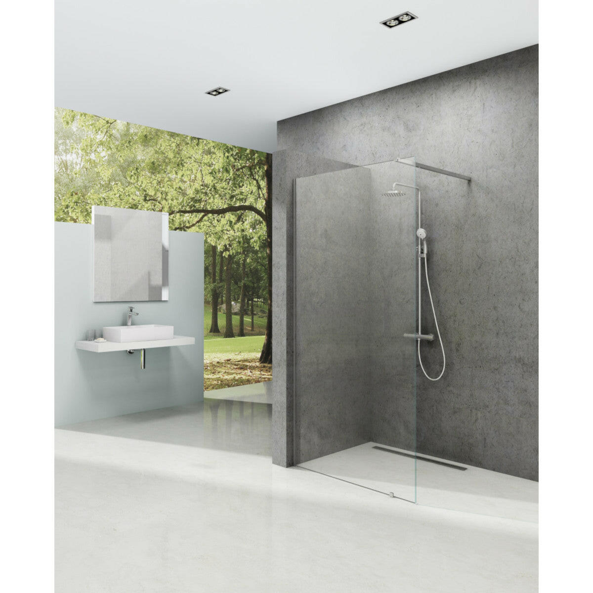 Ravak Walk In Wall-60 v.200, krómhatású +Transparent – Szerelvenybolt.hu