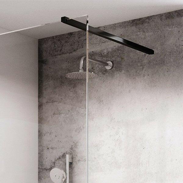 Ravak W SET Uni Free/Wall fekete 120cm