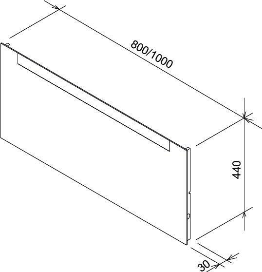 RAVAK fürdőszobai tükör 800 Clear ( X000000765 )