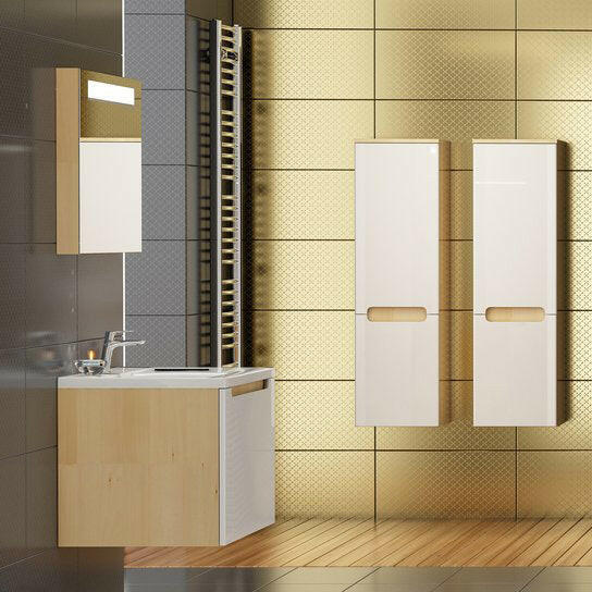 Ravak Classic SB 350 fürdőszobai oldalsó szekrény balos cappuccino/fehér ( X000000956 )