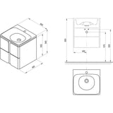 Ravak SD Balance 800 mosdó alatti szekrény fehér/grafit-3