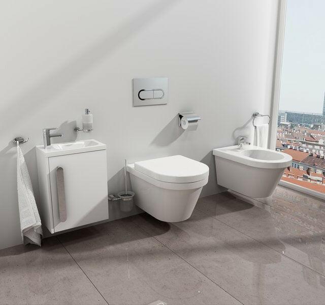 Ravak Chrome wc öblítő nyomlap fehér